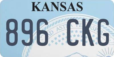 KS license plate 896CKG