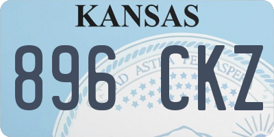 KS license plate 896CKZ