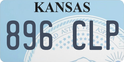 KS license plate 896CLP