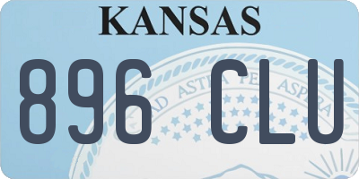 KS license plate 896CLU