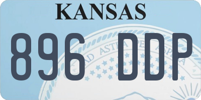 KS license plate 896DDP