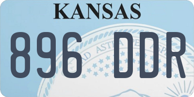 KS license plate 896DDR