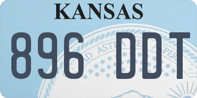 KS license plate 896DDT