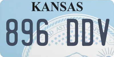 KS license plate 896DDV
