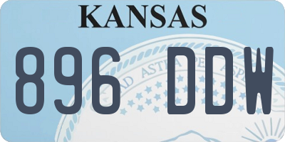 KS license plate 896DDW