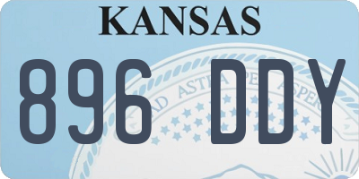 KS license plate 896DDY