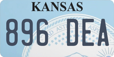 KS license plate 896DEA