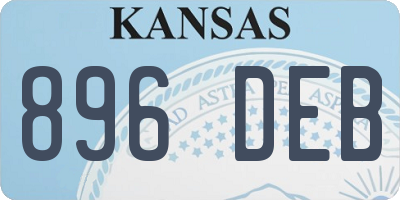 KS license plate 896DEB