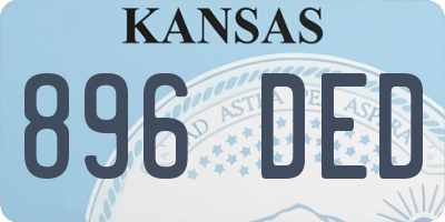 KS license plate 896DED