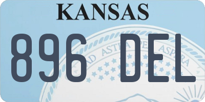 KS license plate 896DEL