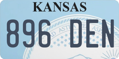 KS license plate 896DEN