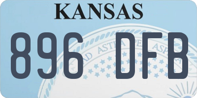 KS license plate 896DFB