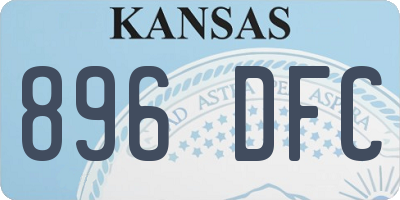 KS license plate 896DFC