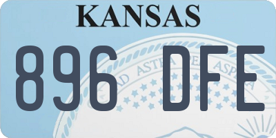KS license plate 896DFE