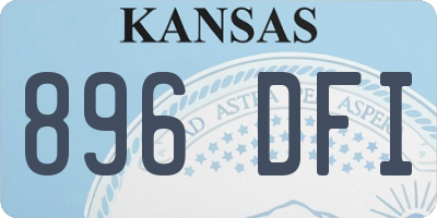 KS license plate 896DFI