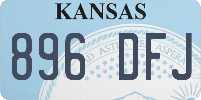 KS license plate 896DFJ