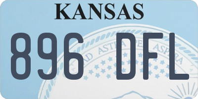 KS license plate 896DFL