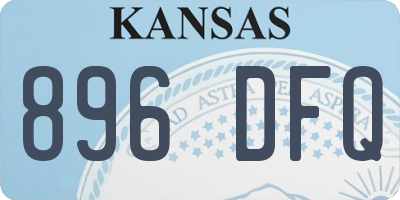 KS license plate 896DFQ