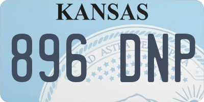 KS license plate 896DNP