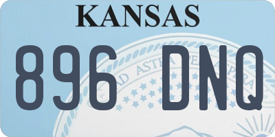 KS license plate 896DNQ