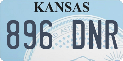 KS license plate 896DNR