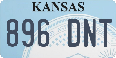 KS license plate 896DNT