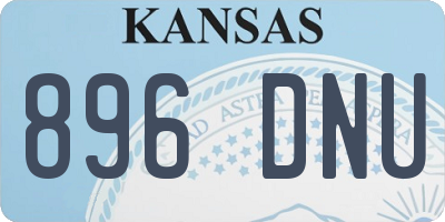 KS license plate 896DNU