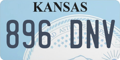 KS license plate 896DNV