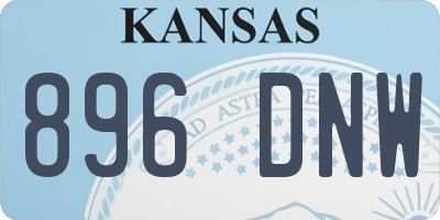 KS license plate 896DNW