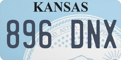 KS license plate 896DNX