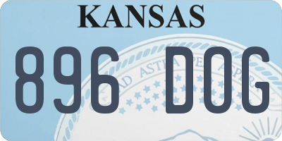 KS license plate 896DOG