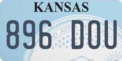 KS license plate 896DOU