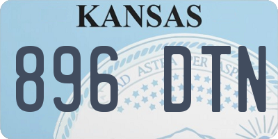 KS license plate 896DTN