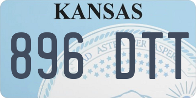 KS license plate 896DTT