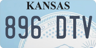 KS license plate 896DTV