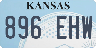 KS license plate 896EHW
