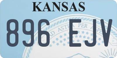 KS license plate 896EJV