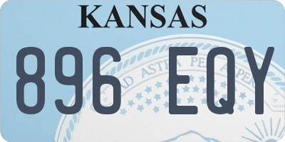 KS license plate 896EQY