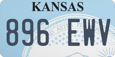 KS license plate 896EWV