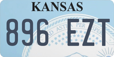 KS license plate 896EZT