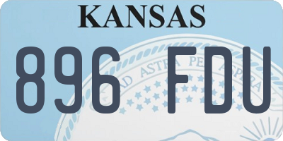 KS license plate 896FDU