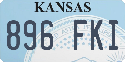 KS license plate 896FKI