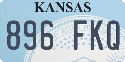 KS license plate 896FKQ