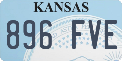 KS license plate 896FVE