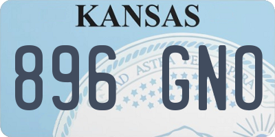 KS license plate 896GNO