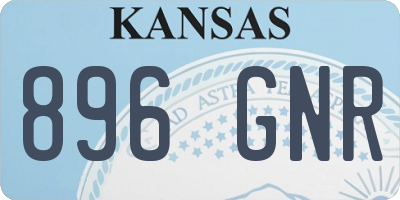 KS license plate 896GNR