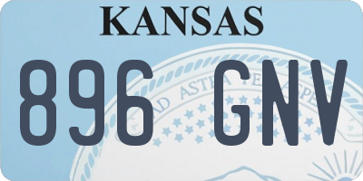 KS license plate 896GNV