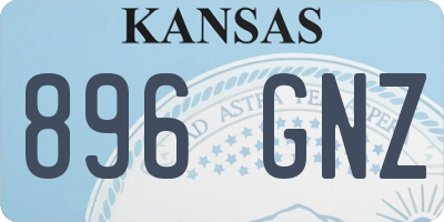 KS license plate 896GNZ