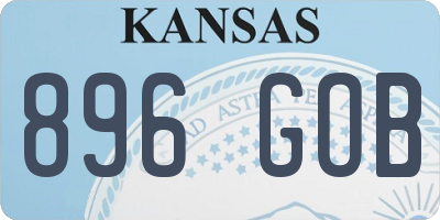 KS license plate 896GOB
