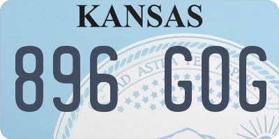 KS license plate 896GOG